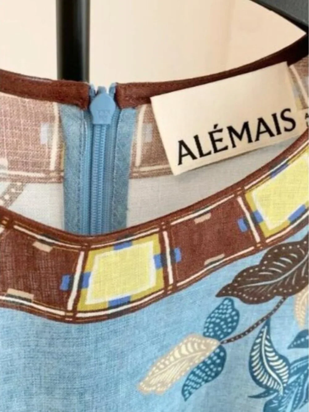 Alemais Georgie Midi Dress in Blue - Picture 7 of 13